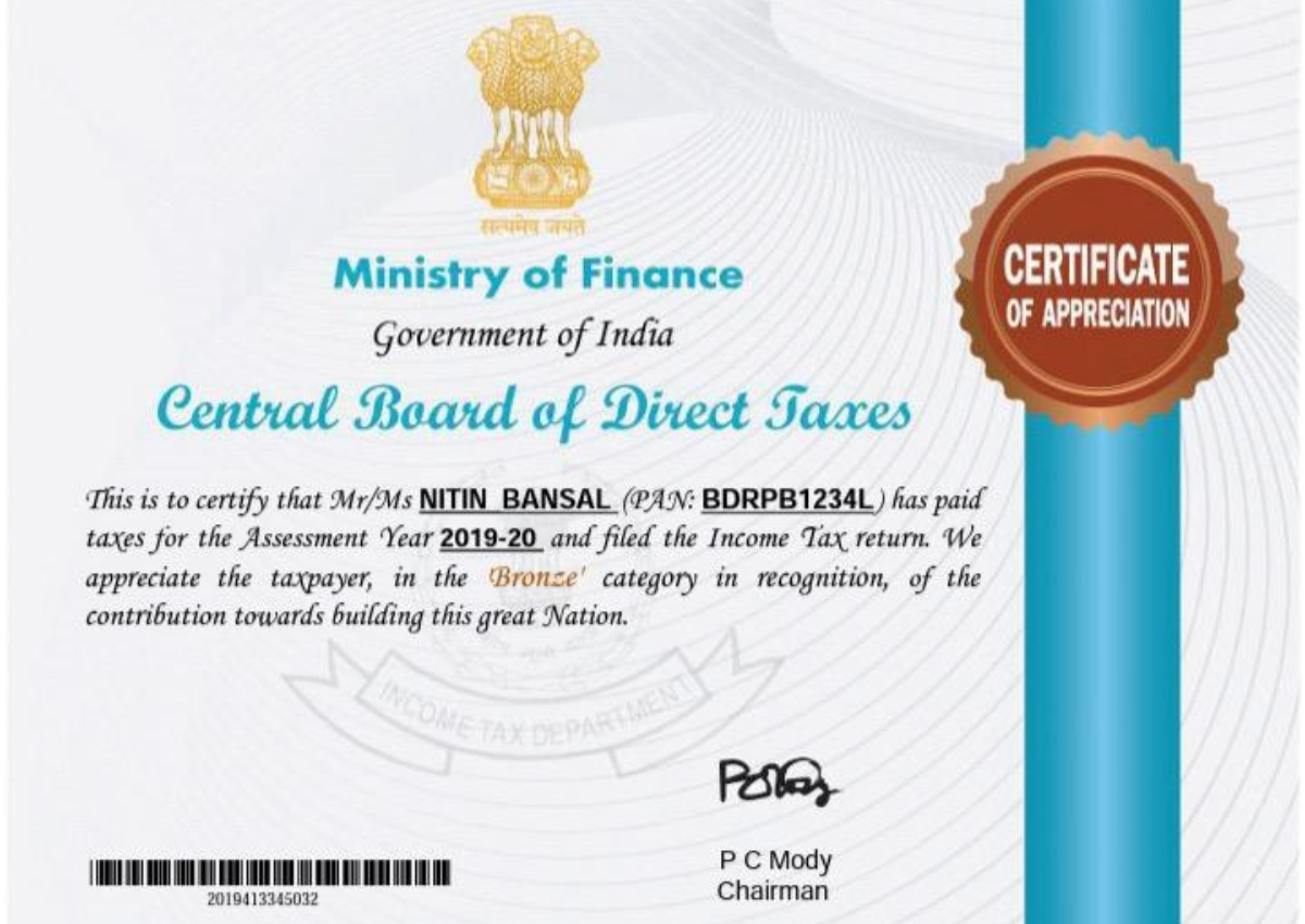 Certificate 1